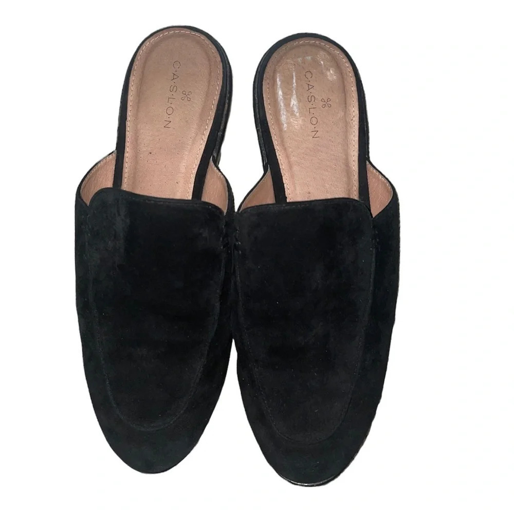 Caslon Black Suede Loafers Size 6.5 - Picture 6 of 6